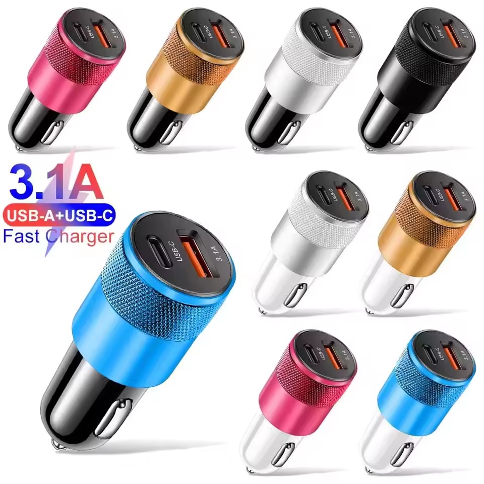 Usb C Power Adapter - 3.1A USB Car Charger Type C