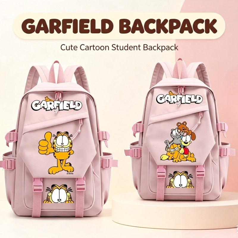 Laptop Accessories Toy - Garfield cartoon cute student lightweight schoolbag
