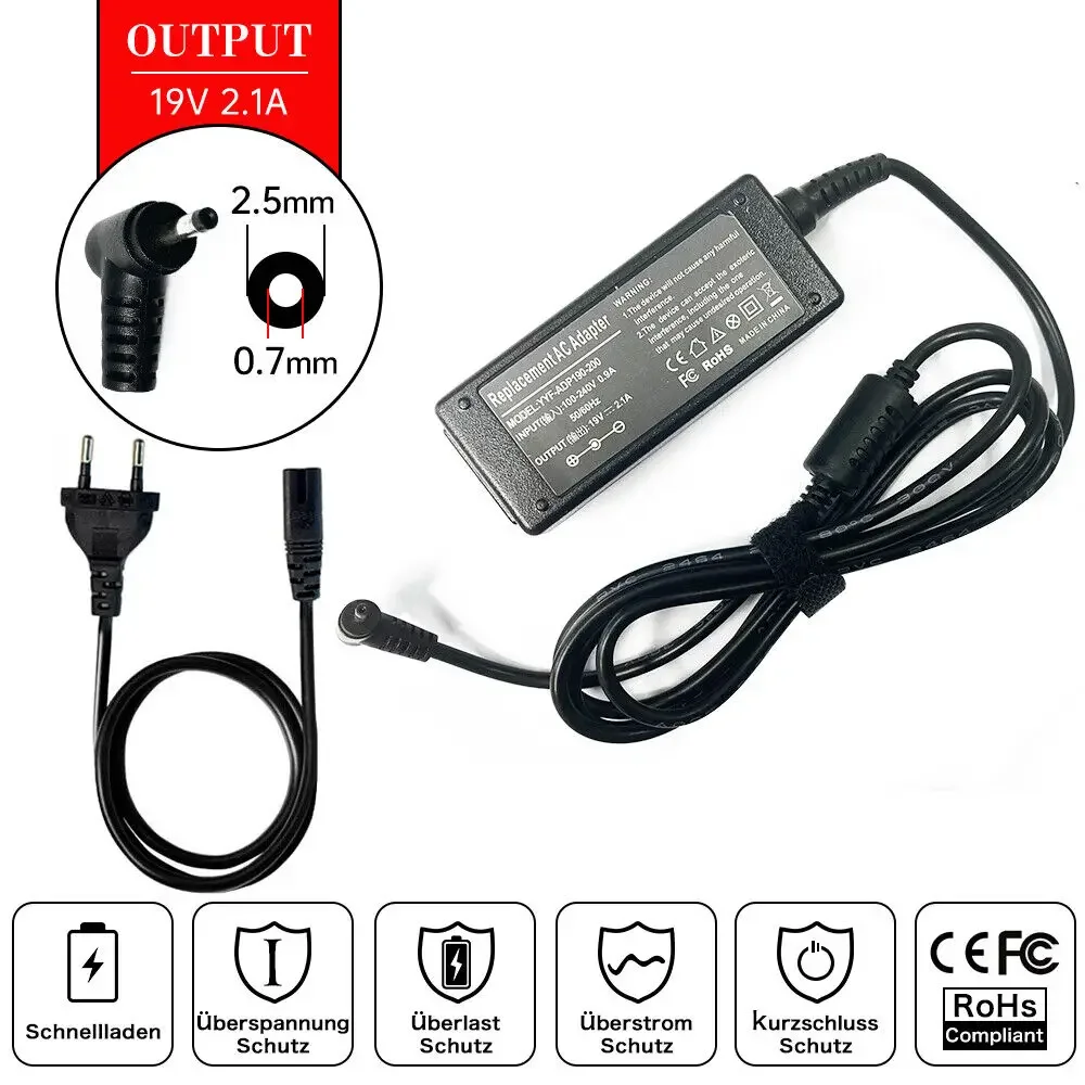 19V 2.1A 2.5mm*0.7mm Laptop AC - огляд і ціна Laptop Accessories Shop