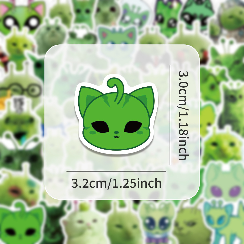 100pcs Fun Alien Cat Emoji Sti - огляд і ціна Laptop Accessories Toy