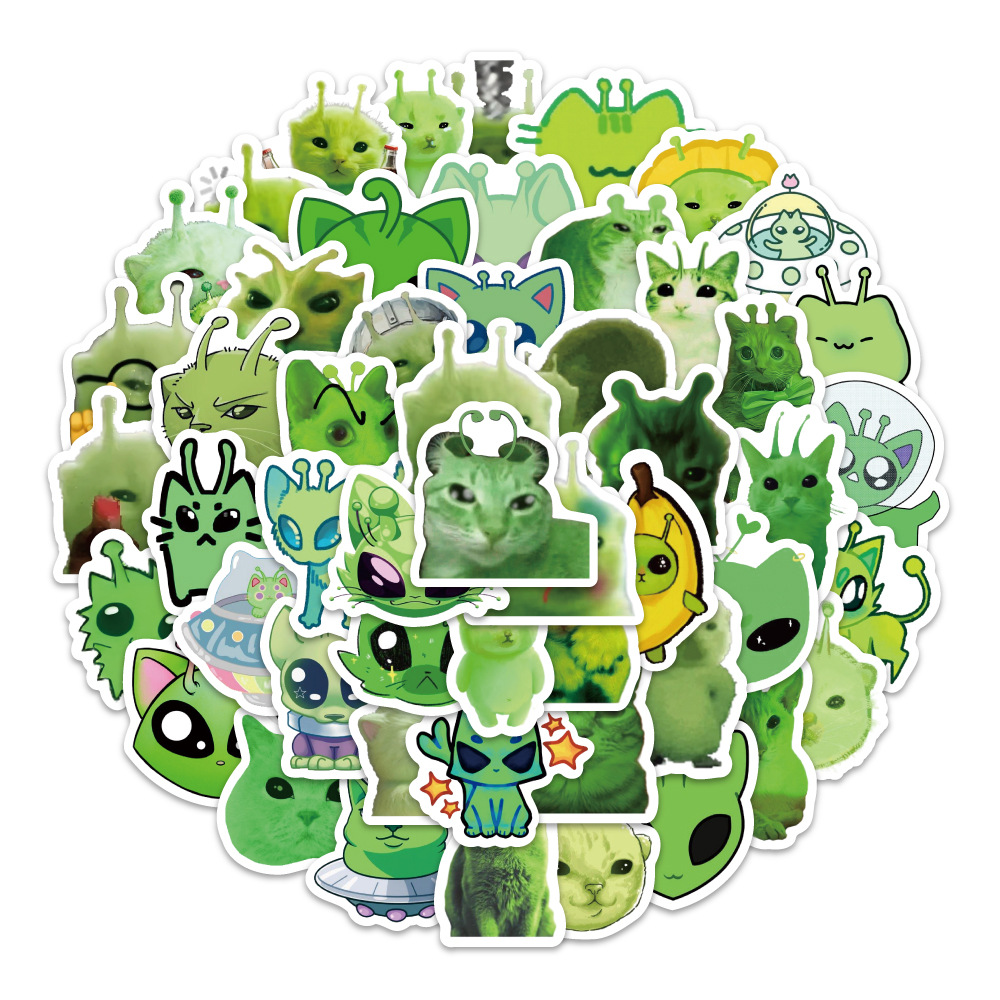 100pcs Fun Alien Cat Emoji Sti - огляд і ціна Laptop Accessories Toy