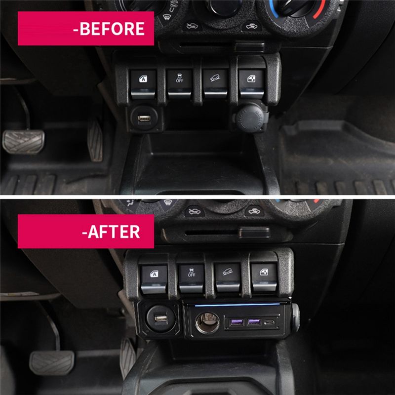 Dual USB Car And Type-C Chargi - огляд і ціна Usb C Power Adapter