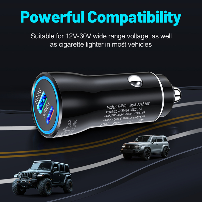 Dual Port 45W USB C Car Charge - огляд і ціна Usb C Power Adapter
