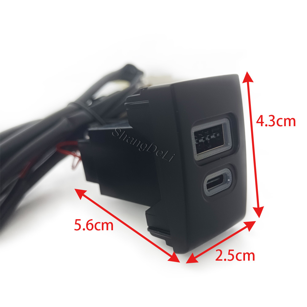1PC Car Charger Socket QC3.0 D - огляд і ціна Usb C Power Adapter