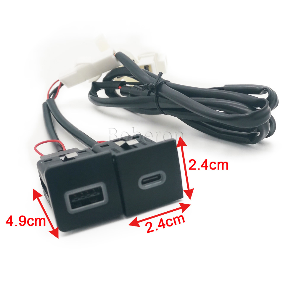 Red LED Quick Car Charger Sock - огляд і ціна Usb C Power Adapter