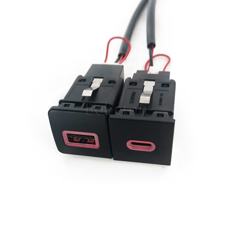 Red LED Quick Car Charger Sock - огляд і ціна Usb C Power Adapter