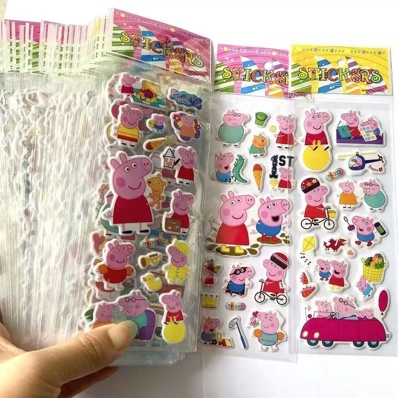 Peppa Pig cartoon sticker note - огляд і ціна Laptop Accessories Decoration