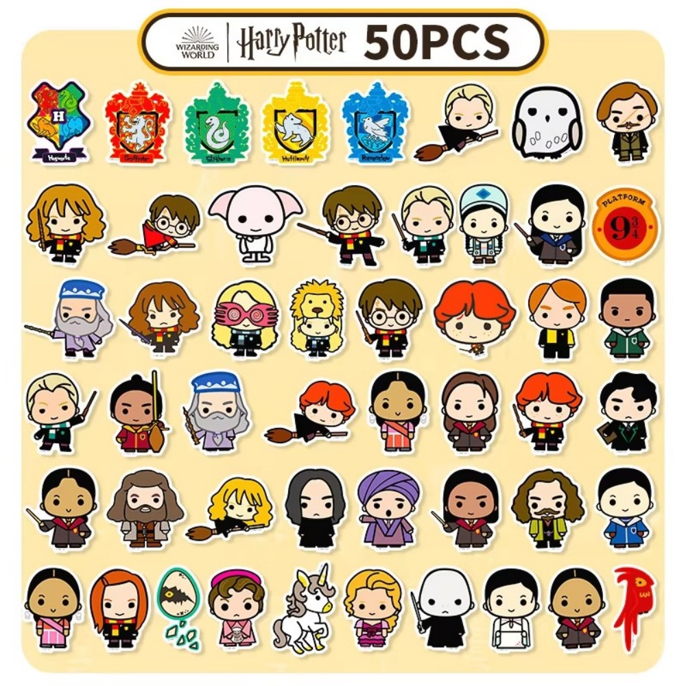 50Pcs Genuine Harry Potter Sti - огляд і ціна Laptop Accessories Aesthetic