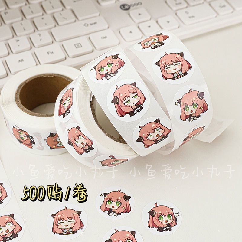 500PCS Spy Family Ania Cute Cu - огляд і ціна Laptop Accessories Cover