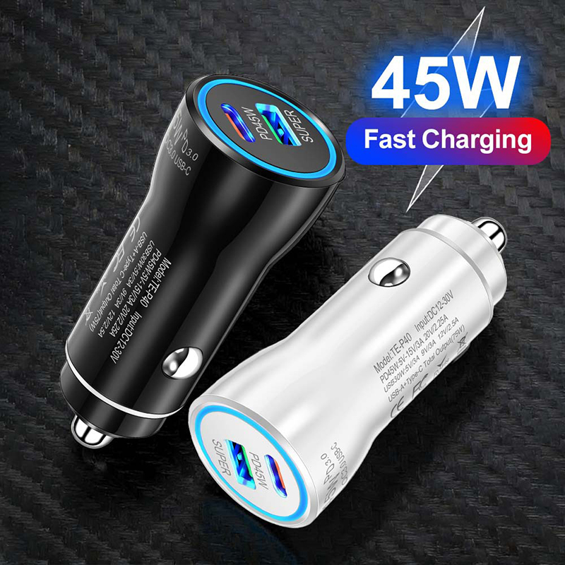 Fast Charging 45W Car Charger  - огляд і ціна Usb C Power Adapter