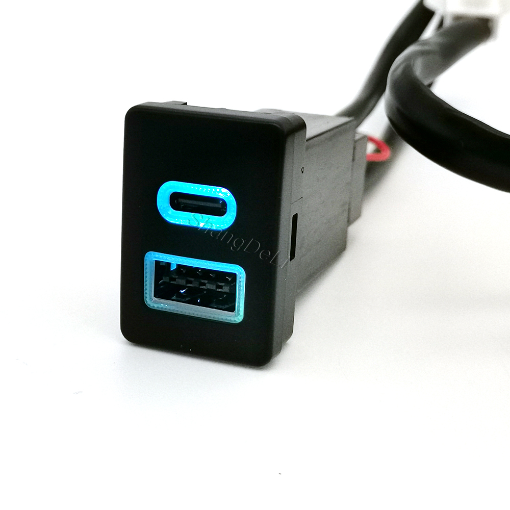 Car Blue LED Light Dual Charge - огляд і ціна Usb C Power Adapter