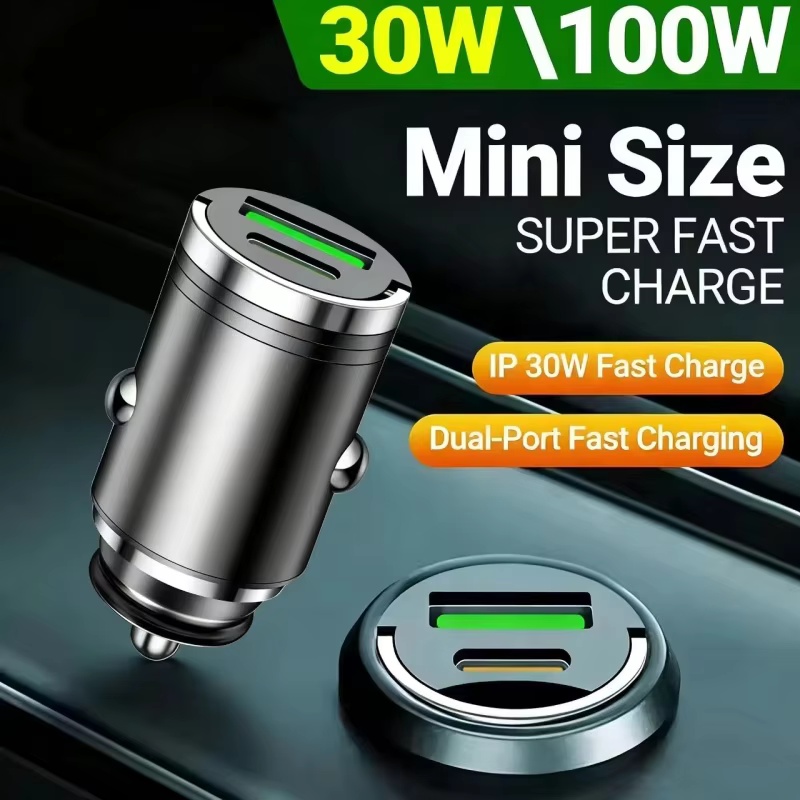 100W PD USB Car Charger Lighte - огляд і ціна Usb C Power Adapter
