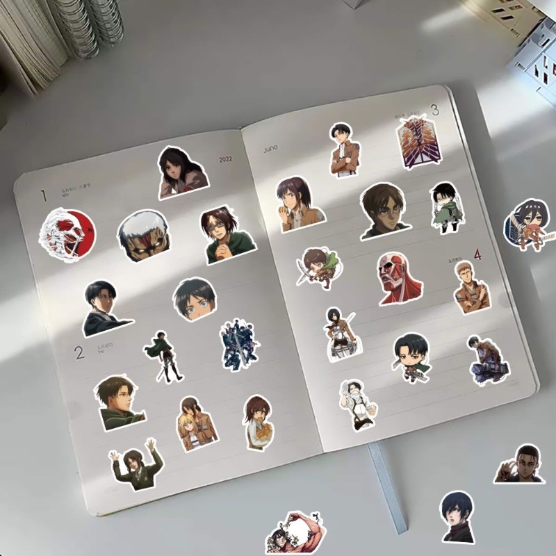 60Pcs Attack on Titan Anime St - огляд і ціна Laptop Accessories Aesthetic