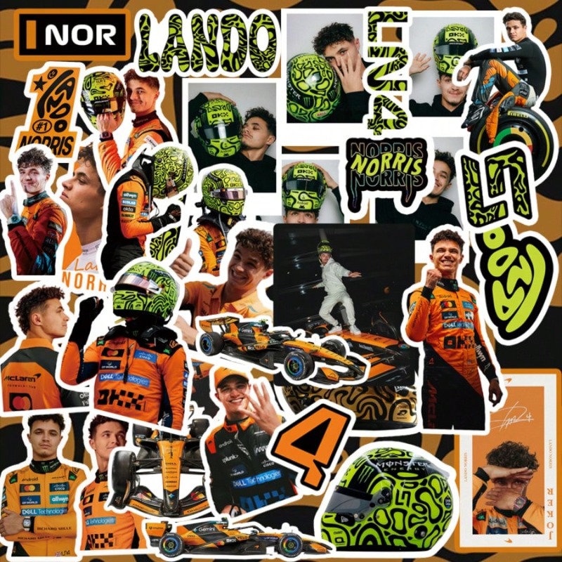 59PCS Lando Norris racing-them - огляд і ціна Laptop Accessories Aesthetic