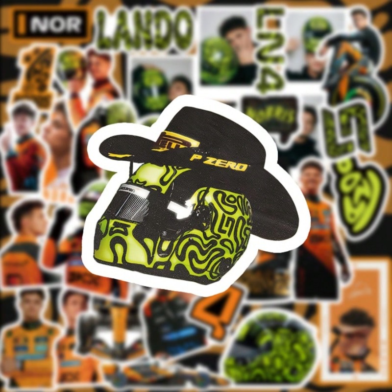 59PCS Lando Norris racing-them - огляд і ціна Laptop Accessories Aesthetic