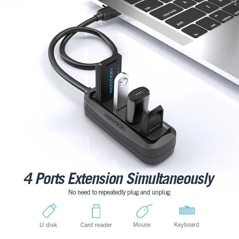 Vention USB 2.0 HUB 4 Port wit - огляд і ціна Apple Accessories Laptop