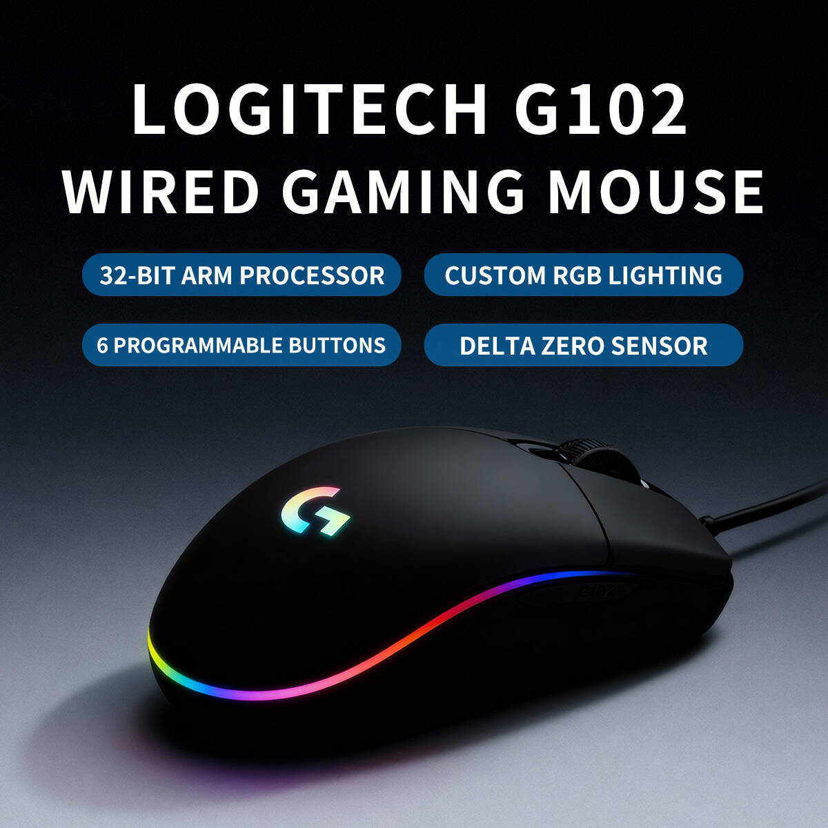 Logitech G102 Prodigy Gaming M - огляд і ціна Logitech Mouse G203