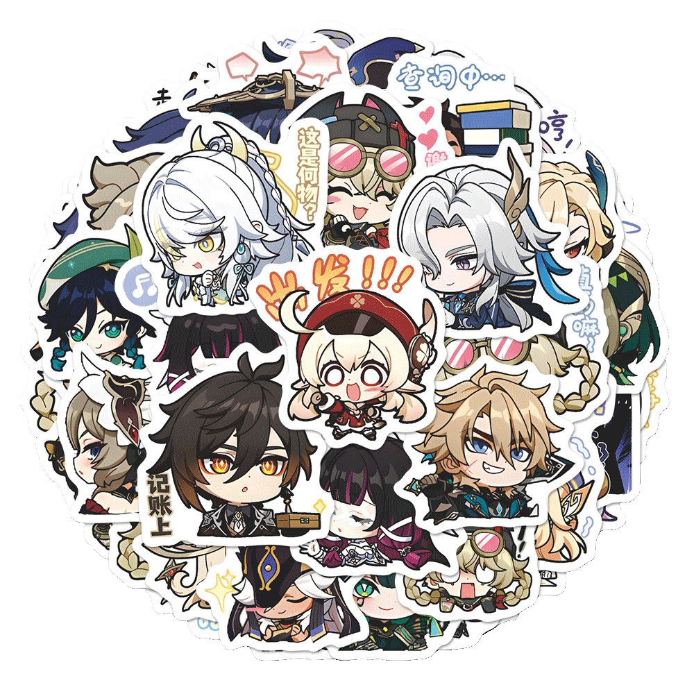 64PCS Genshin Impact Moon Maid - огляд і ціна Laptop Accessories Aesthetic