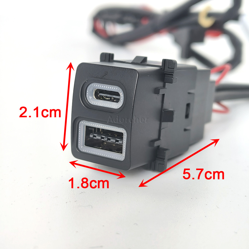 Modified Car USB QC3.0 Type-C  - огляд і ціна Usb C Power Adapter