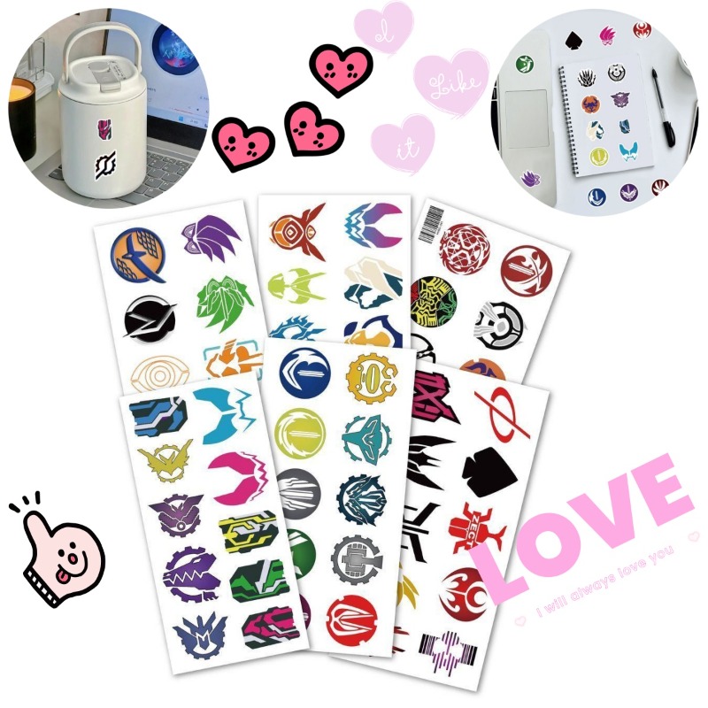 60 Sheets Kamen Rider Logo Sti - огляд і ціна Laptop Accessories Decoration