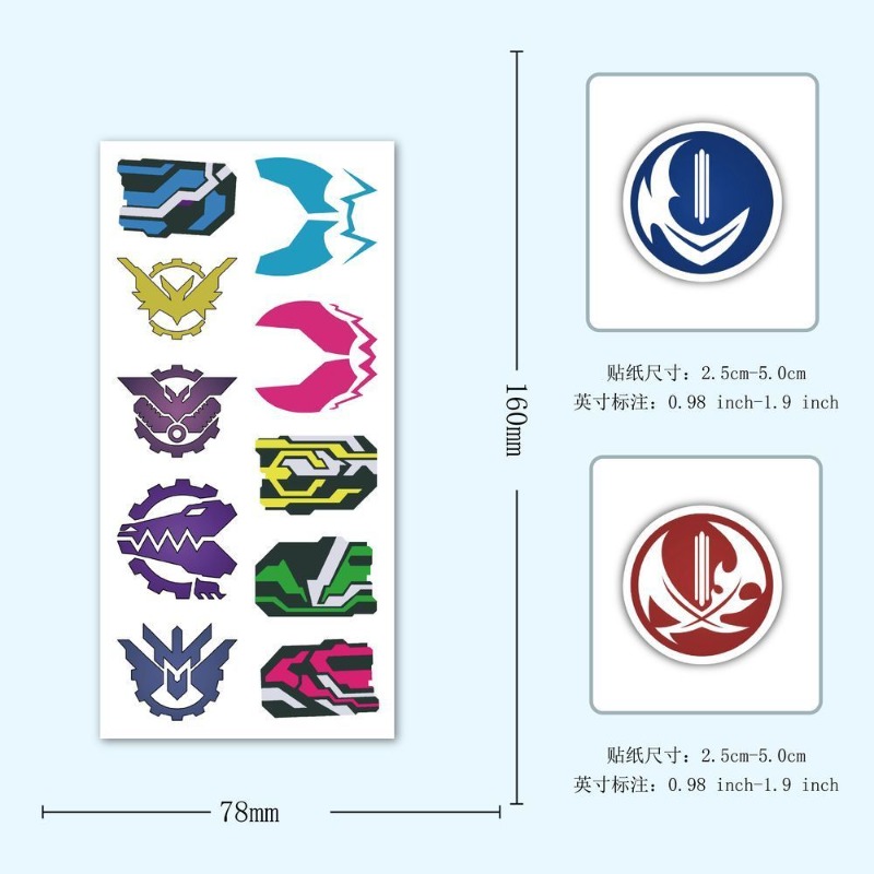 60 Sheets Kamen Rider Logo Sti - огляд і ціна Laptop Accessories Decoration